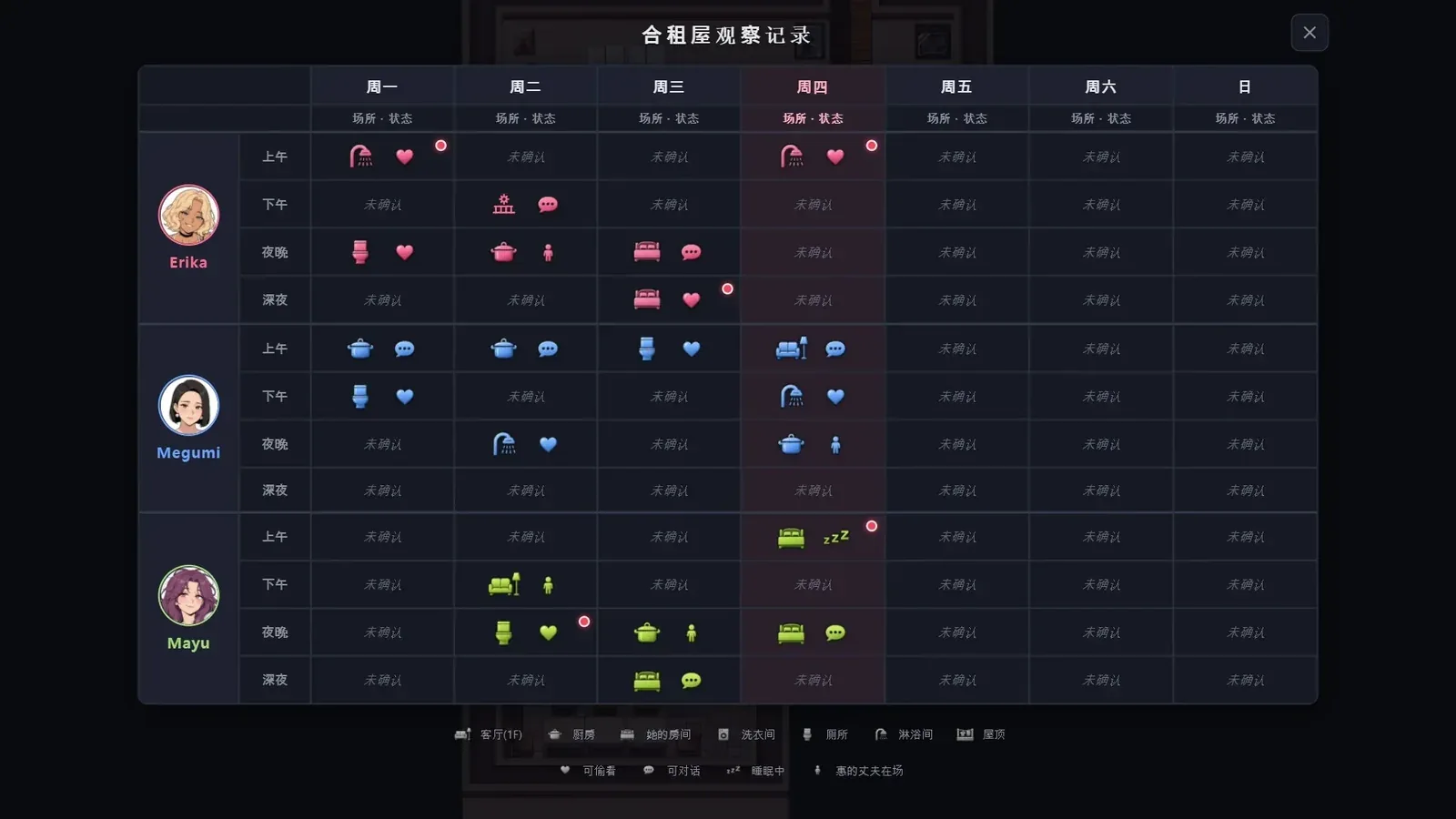 情欲合租屋16:9游戏画面